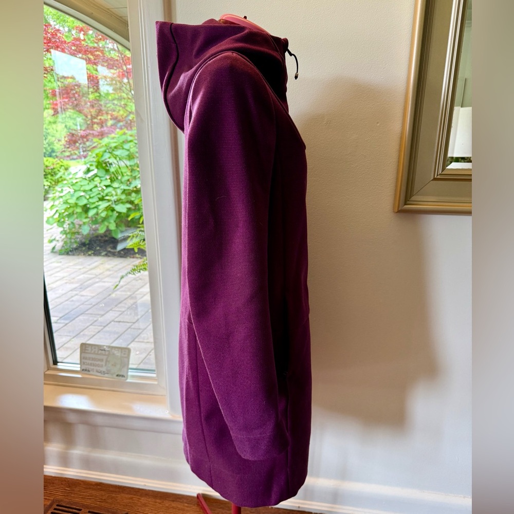Lululemon Athletica Purple Trench Coat with High Collar - Picture 8 of 14